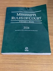 Mississippi Rules of Court STATE Vol 1 2024 Edition $300 msrp BOOK