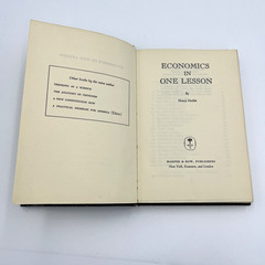 1946 Economics In One Lesson by Henry Hazlitt HC Government History Book