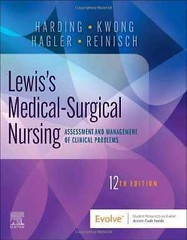 Lewis’s Medical-Surgical Nursing: – Hardcover, by Harding PhD RN – Good